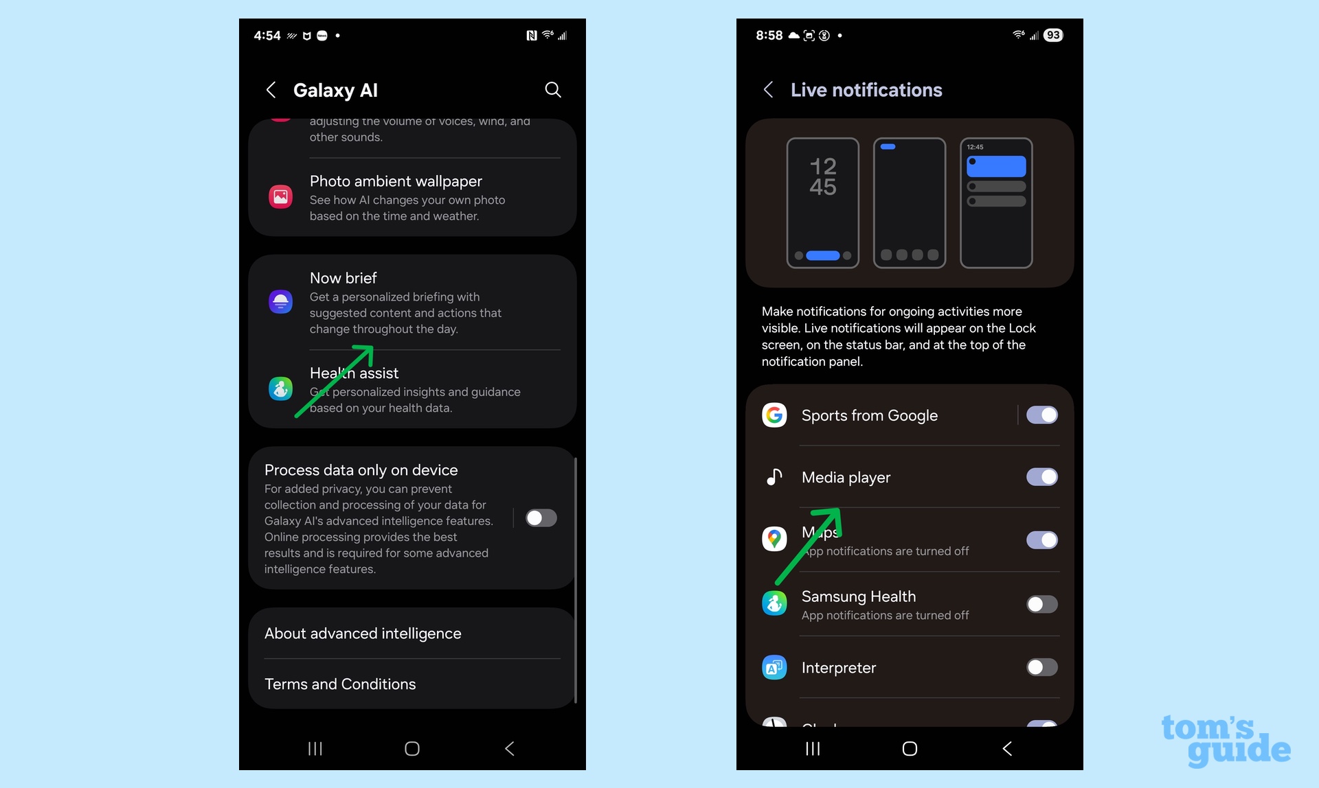 customizing now bar in one ui 7