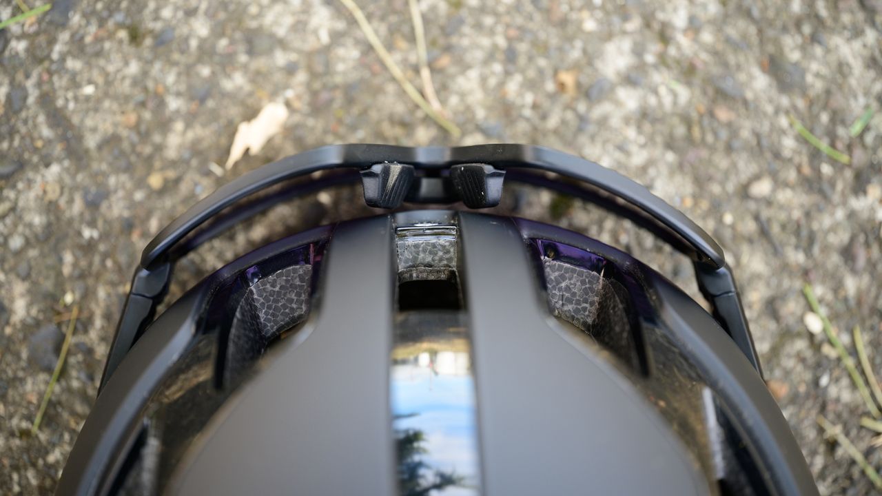 Sweet Protection Falconer 2Vi MIPS helmet top view with glasses