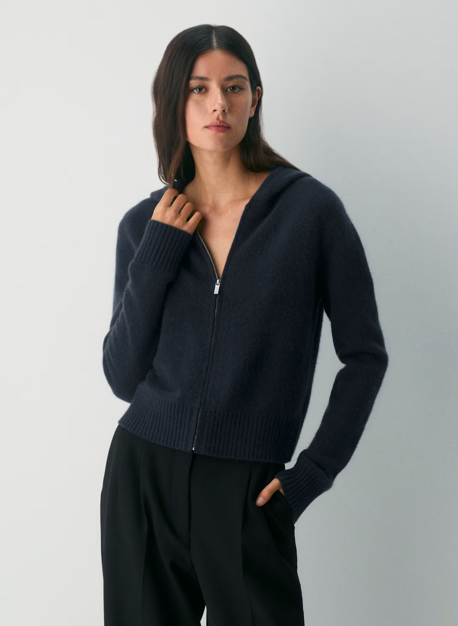 Aritzia, Essential Cashmere Zip Hoodie (Was $198)