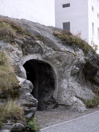 Entrance of a rock cave