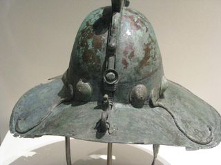 This gladiator helmet, now on display in the Royal Ontario Museum, is believed to date to the last century of these gladiator games.