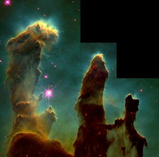 Pillars of Creation, hubble images