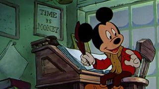 Mickey at his worktable