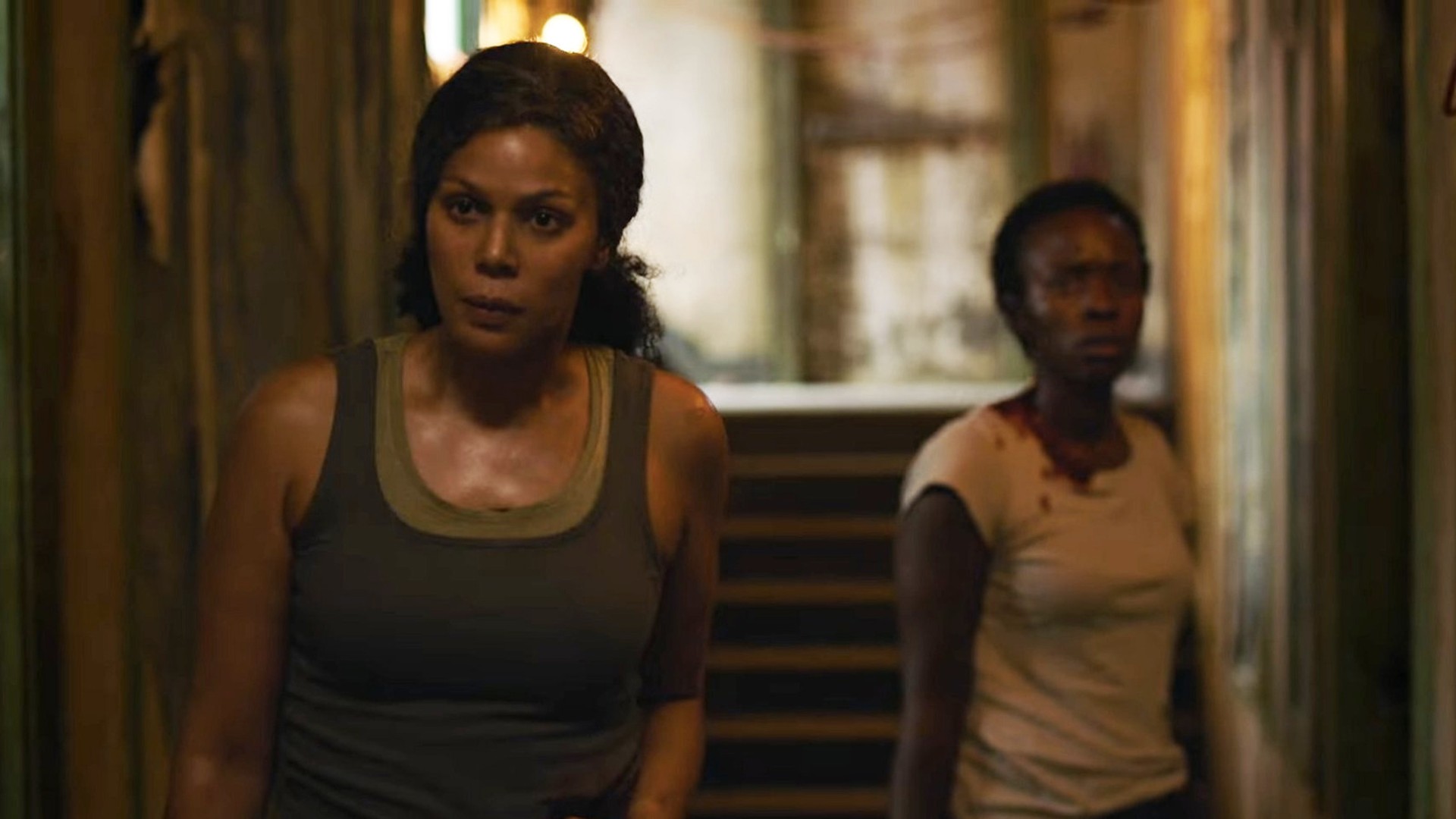 Merle Dandridge como la comandante de las luciérnagas Marlene en The Last of Us