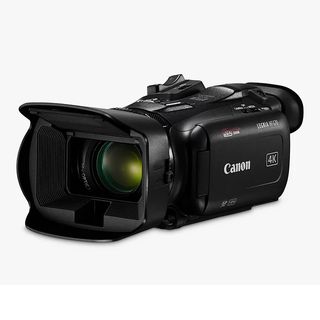 The Canon HF G70 camcorder on a white background