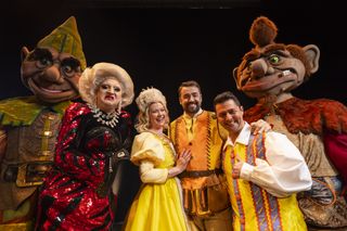 Cast of Jack and the Beanstalk panto 2023 Manchester