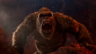 Kong roaring