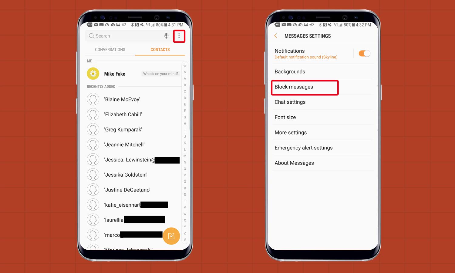 How to Block a Call on the Galaxy S8 Samsung Galaxy S8 User Guide