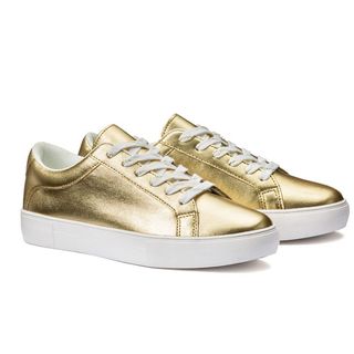 Wide Fit Metallic Trainers