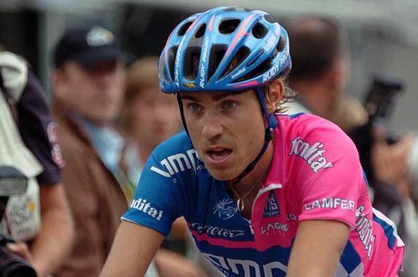 Damiano Cunego (Lampre-Fondital) after finishing second