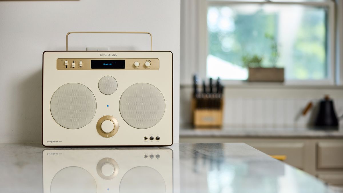 Tivoli SongBook lifestyle image on a kitchen counter