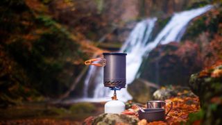 best camping utensils: stove and pans