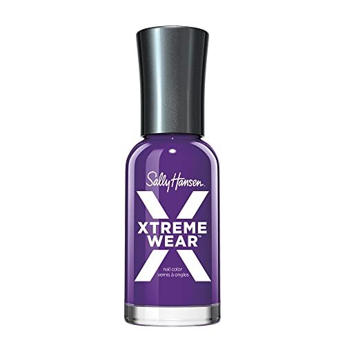 Sally Hansen Xtreme Wear Nail Polish, Streak-Free, Shiny Finish, Long-Lasting Nail Color, Purple Craze, 0.12 Fl Oz