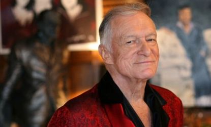Hugh Hefner will buy back the 30.5 percent of Playboy shares he doesn't own to bring the company back under private control. 