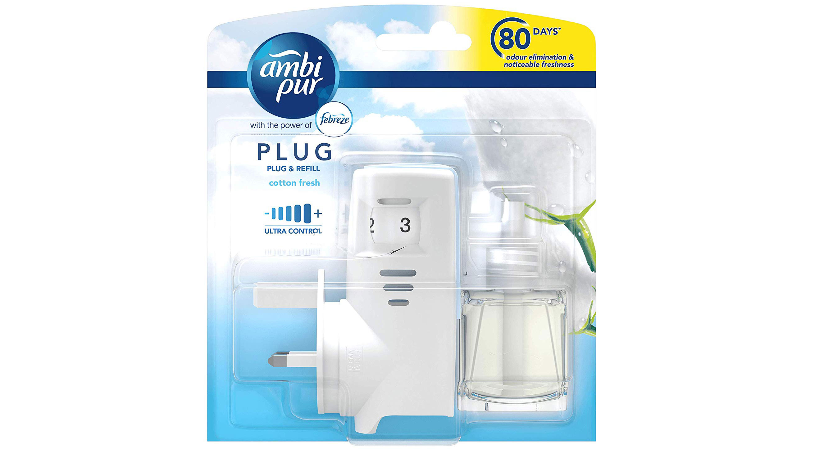 best plug-in air freshener: Febreze with Ambi Pur Air Freshener Plug-In Starter Kit
