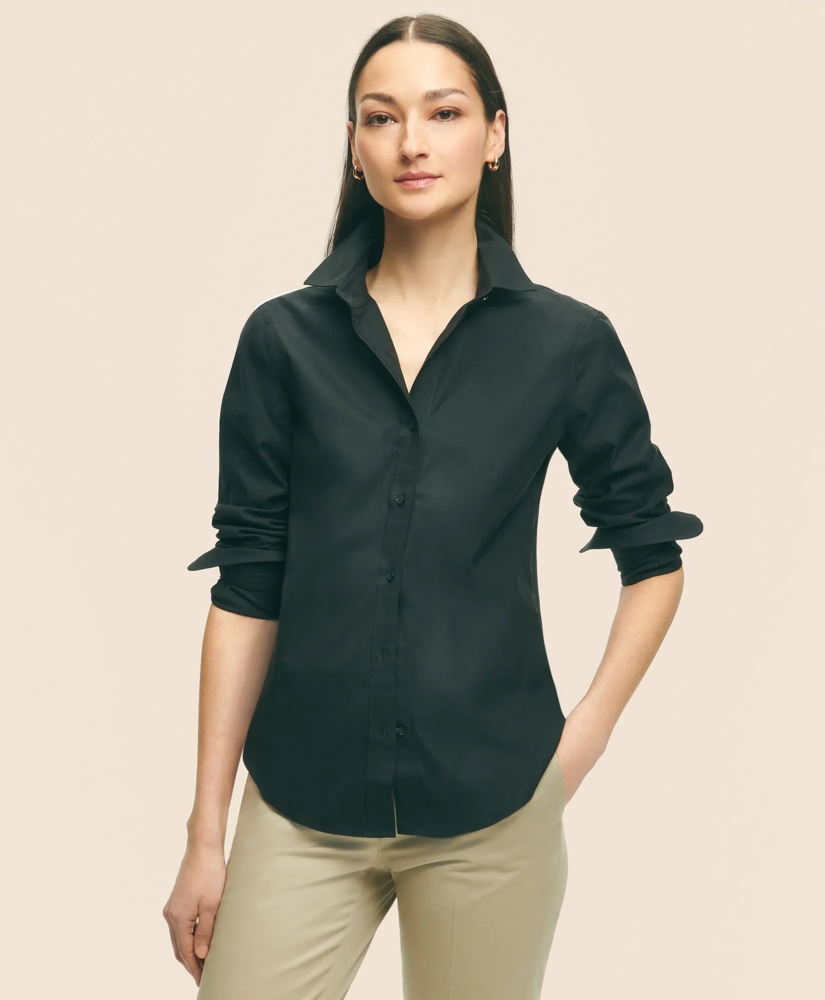 Fitted Non-Iron Stretch Supima&reg; Cotton Dress Shirt