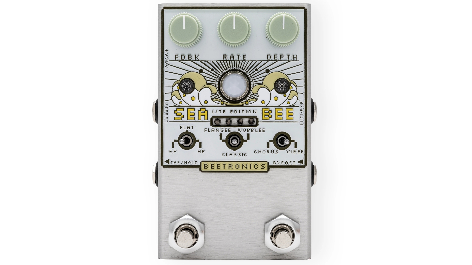 A Beetronics Seabee Lite chorus pedal