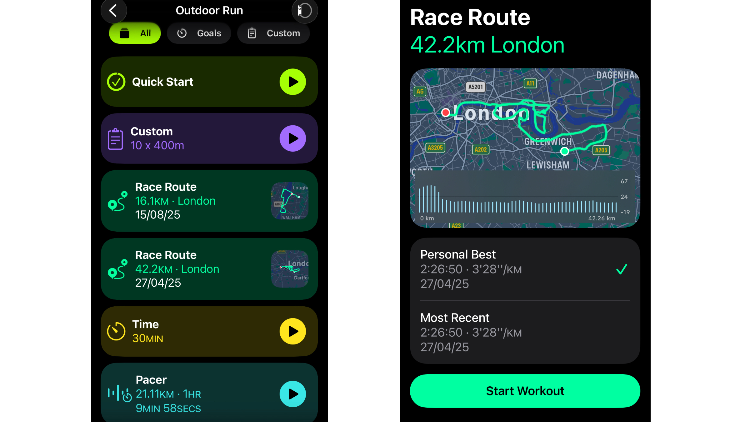 Apple Watch Workout Builder