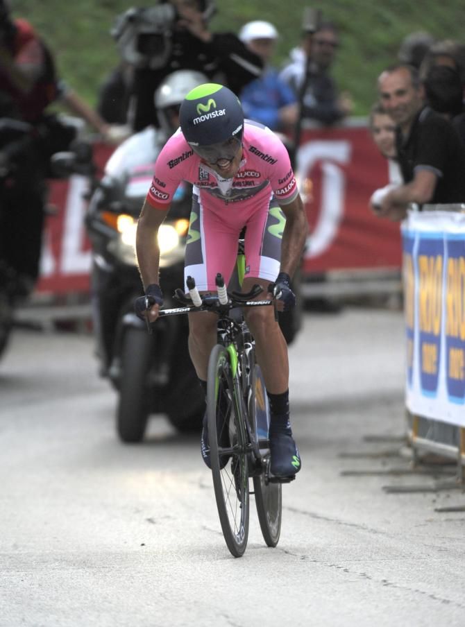 Benat Intxausti (Movistar) couldn't hold onto the maglia rosa