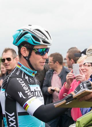 Mark Cavendish was racing on home roads