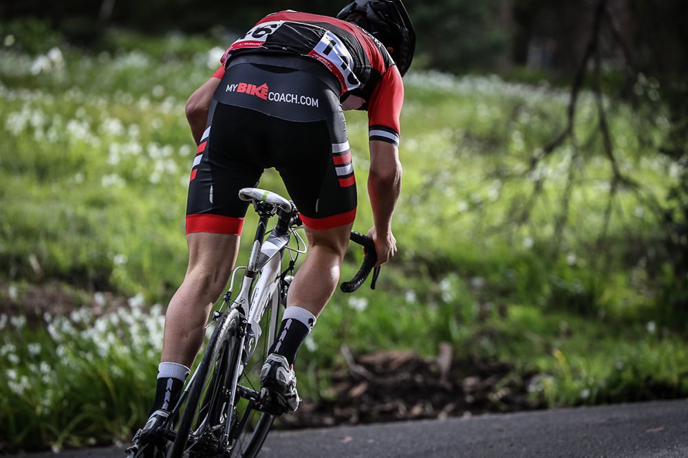 Alex Lack in action during the Tasmania prologue