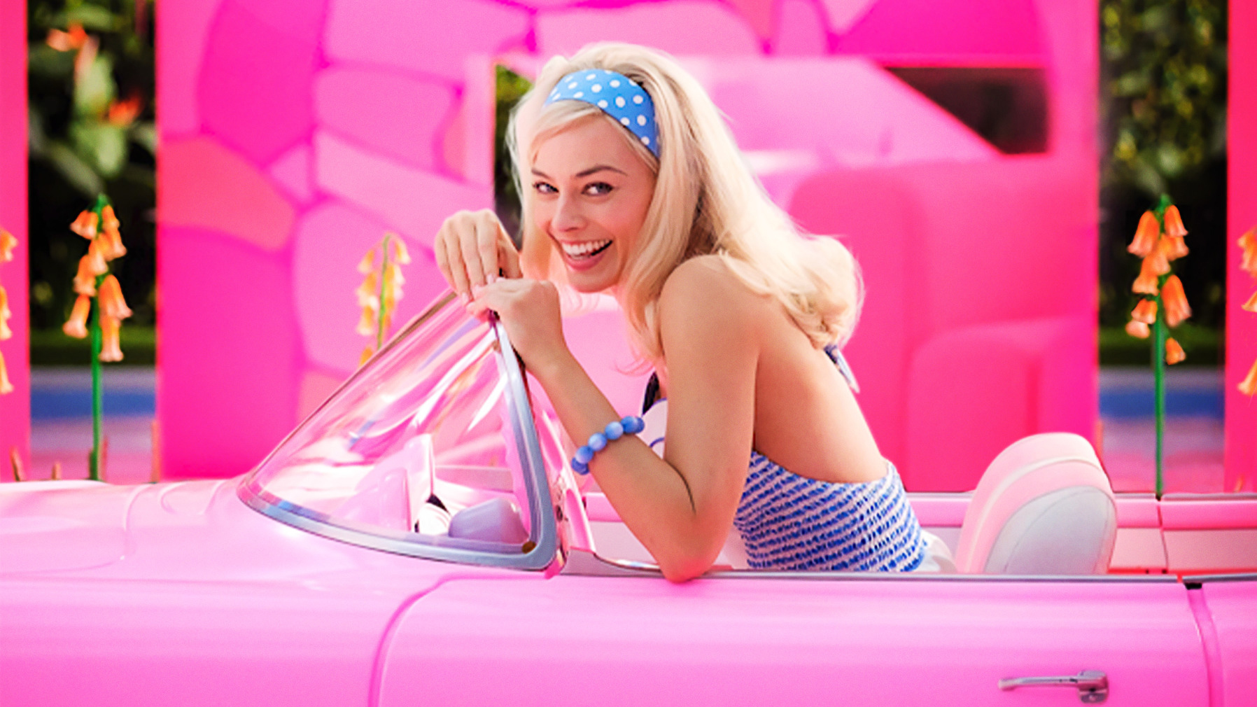 Margot Robbie as Barbie in the Barbie movie