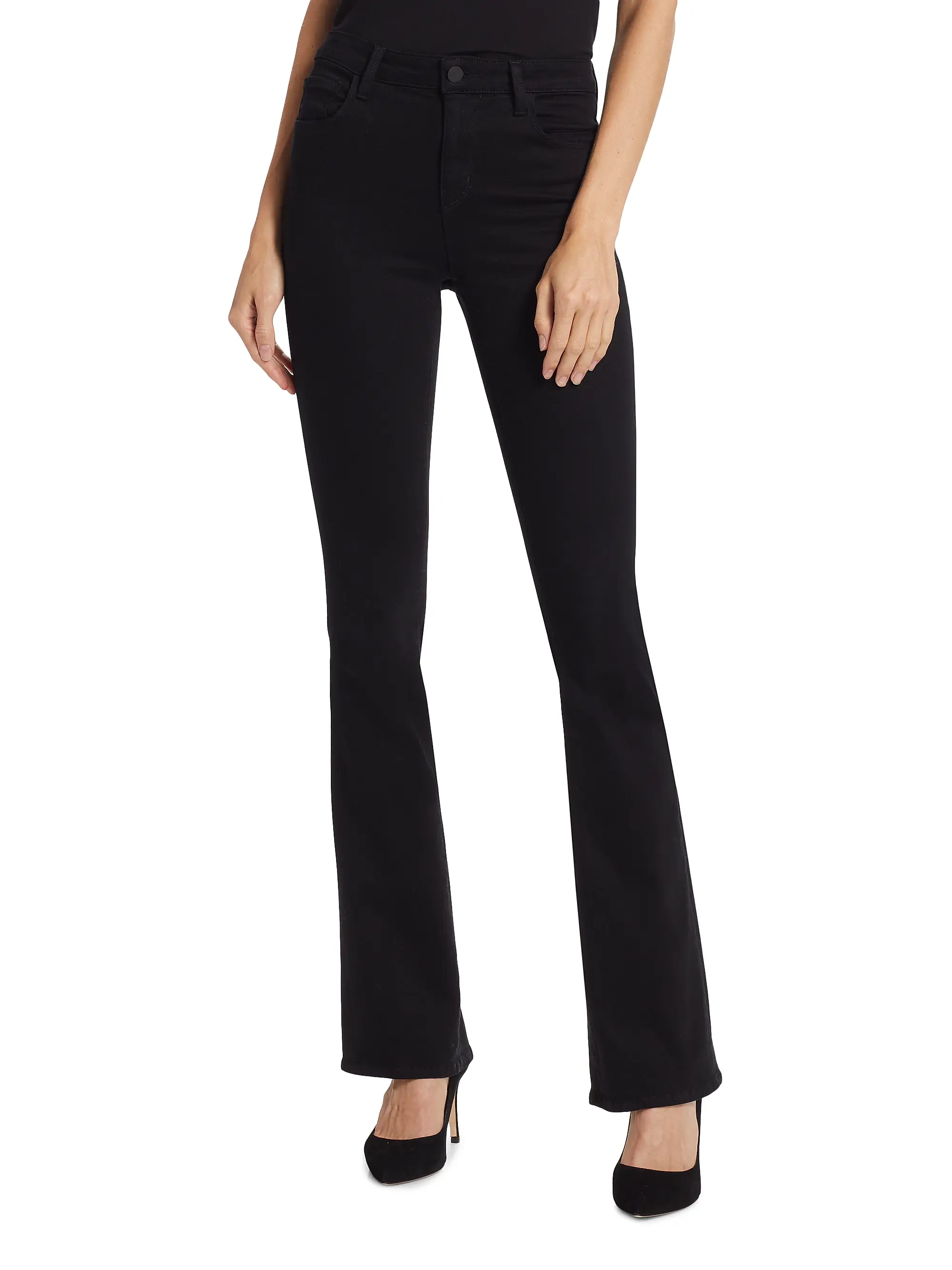 &amp;#8203;selma High-Rise Boot-Cut Jeans