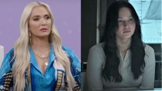 Erika Jayne on The Real Housewives of Beverly Hills/Jennifer Lawrence in Mockingjay Part 2.
