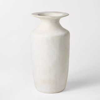 Exaggerated Rim Ceramic Tall Vase 