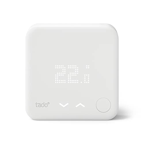 Tado Wired Smart Thermostat - Add-On Thermostat for Multizone Control, Digital Heating Management, Easy Installation, Save Heating Energy and Costs - Replacement of Existing Wired Thermostats