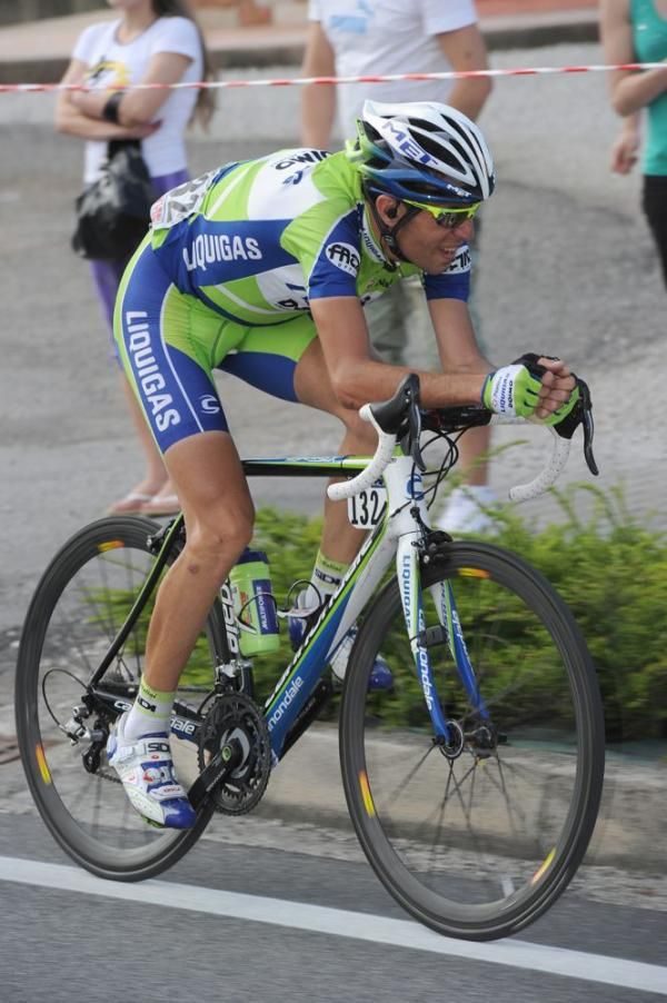 Vincenzo Nibali (Liquigas-Doimo) time trials to victory