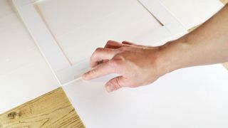 How to mount your artwork: Creating a hinge mount for a piece of artwork