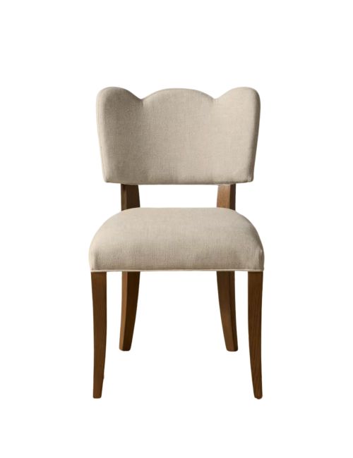 Dorothy Dining Chair - Brown Oak / Raleigh Parchment