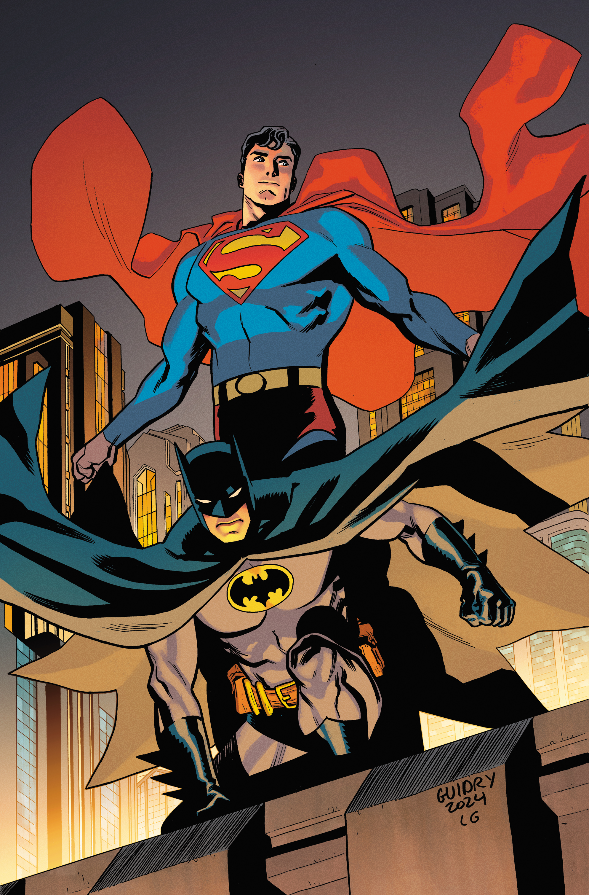 Gavin Guidry's variant cover for Batman/Superman: World's Finest #38