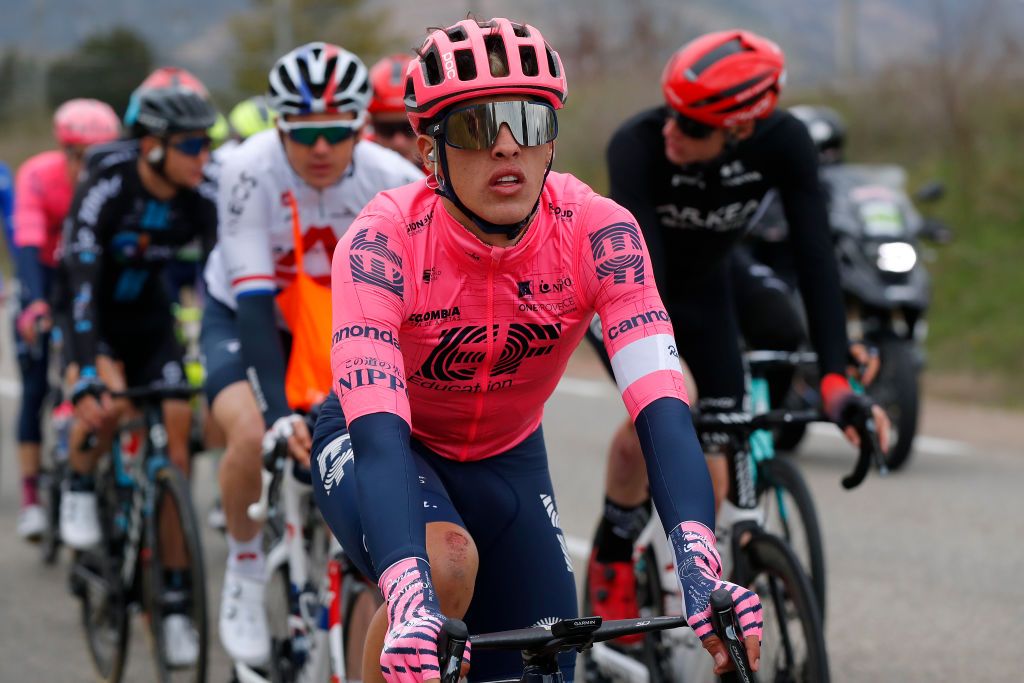 BOLLNE FRANCE MARCH 11 Daniel Arroyave Caas of Colombia and Team EF Education Nippo during the 79th Paris Nice 2021 Stage 5 a 200km stage from Vienne to Bollne ParisNice on March 11 2021 in Bollne France Photo by Bas CzerwinskiGetty Images