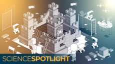 A pixel art-style illustration of a castle representing the protection of data
