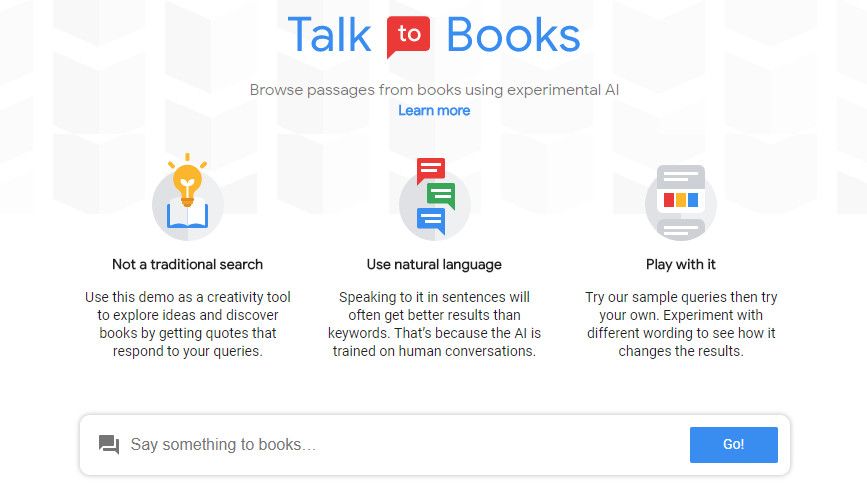 Google Talk to Books