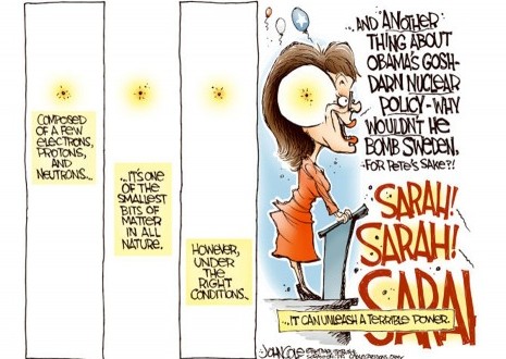 Sarah Palin goes nuclear