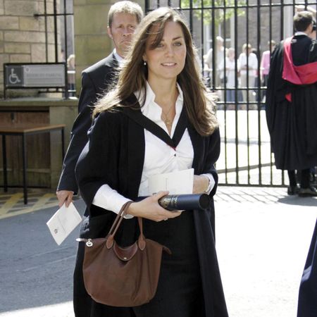 Kate Middleton carried a Longchamp Le Pliage bag on the day of her graduation in 2025