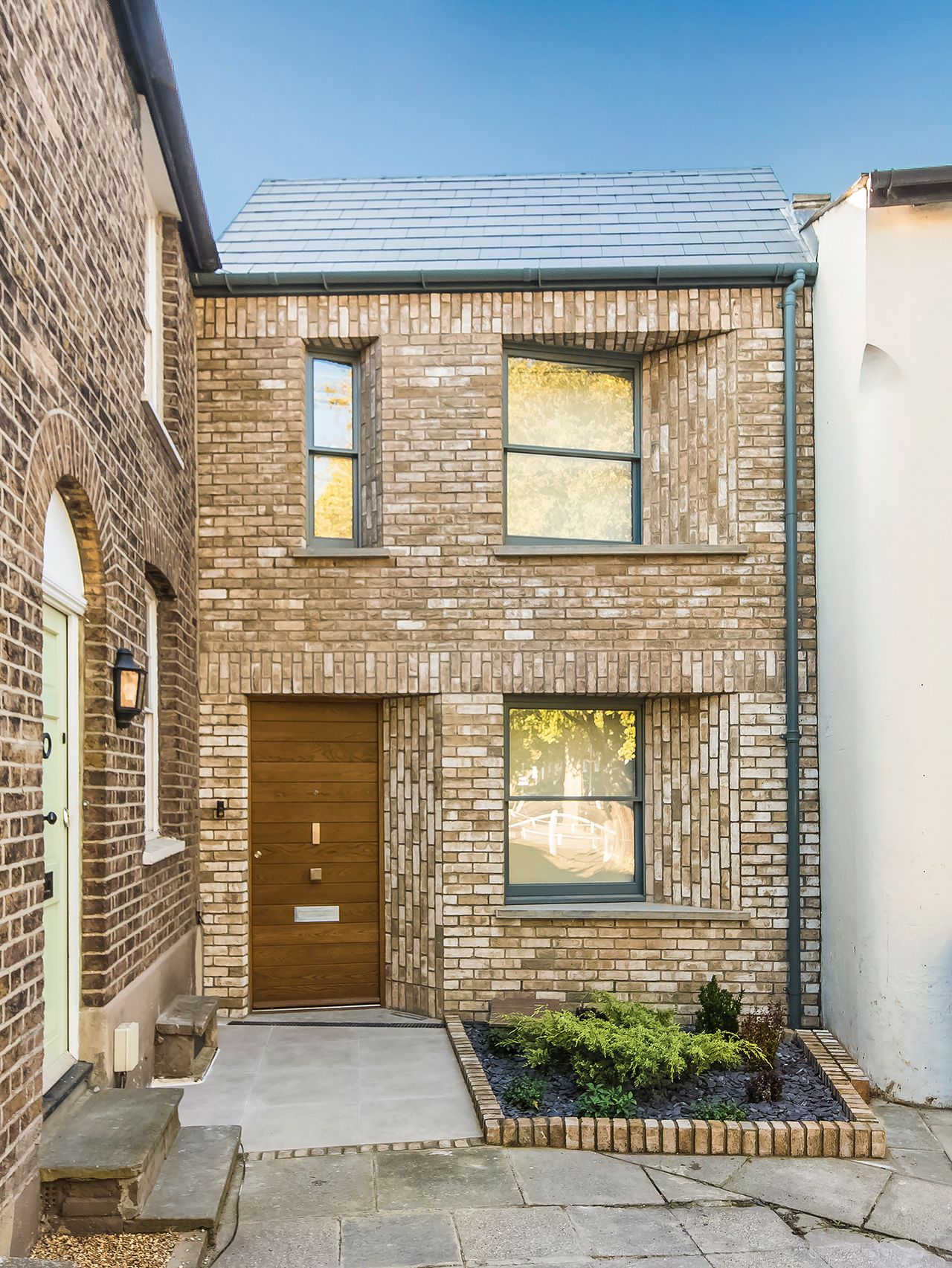 brick self build on small plot