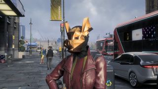 Watch Dogs Legion gold pig mask