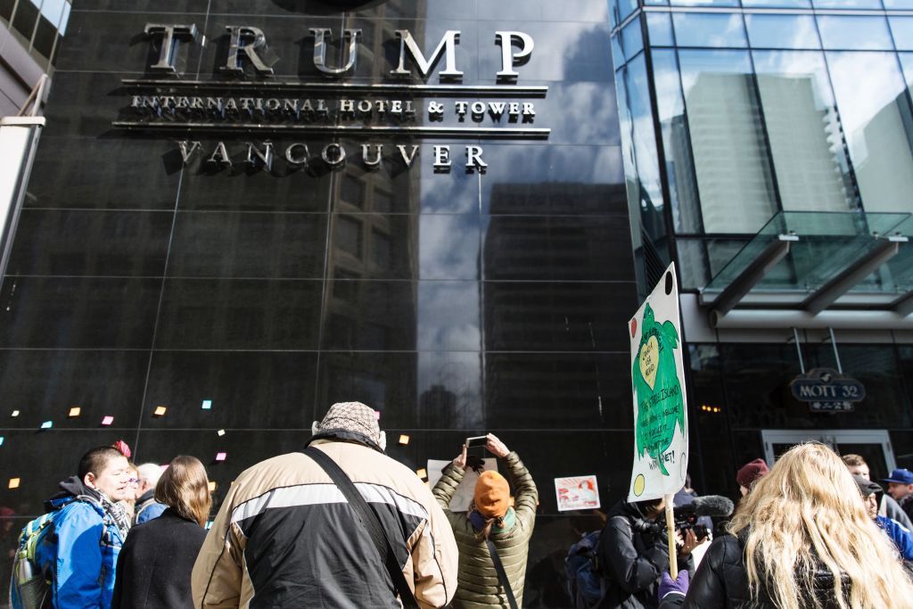 Trump hotel in Vancouver.