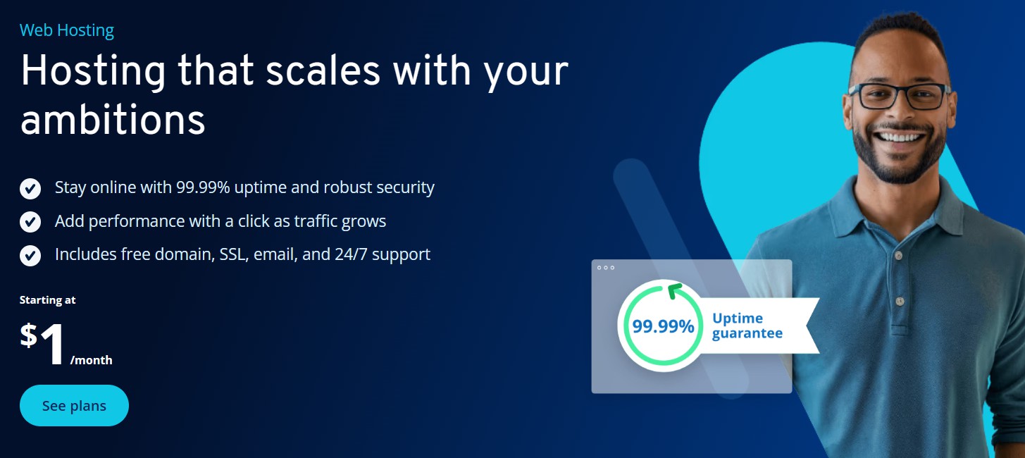 ionos hosting shared hosting hero image