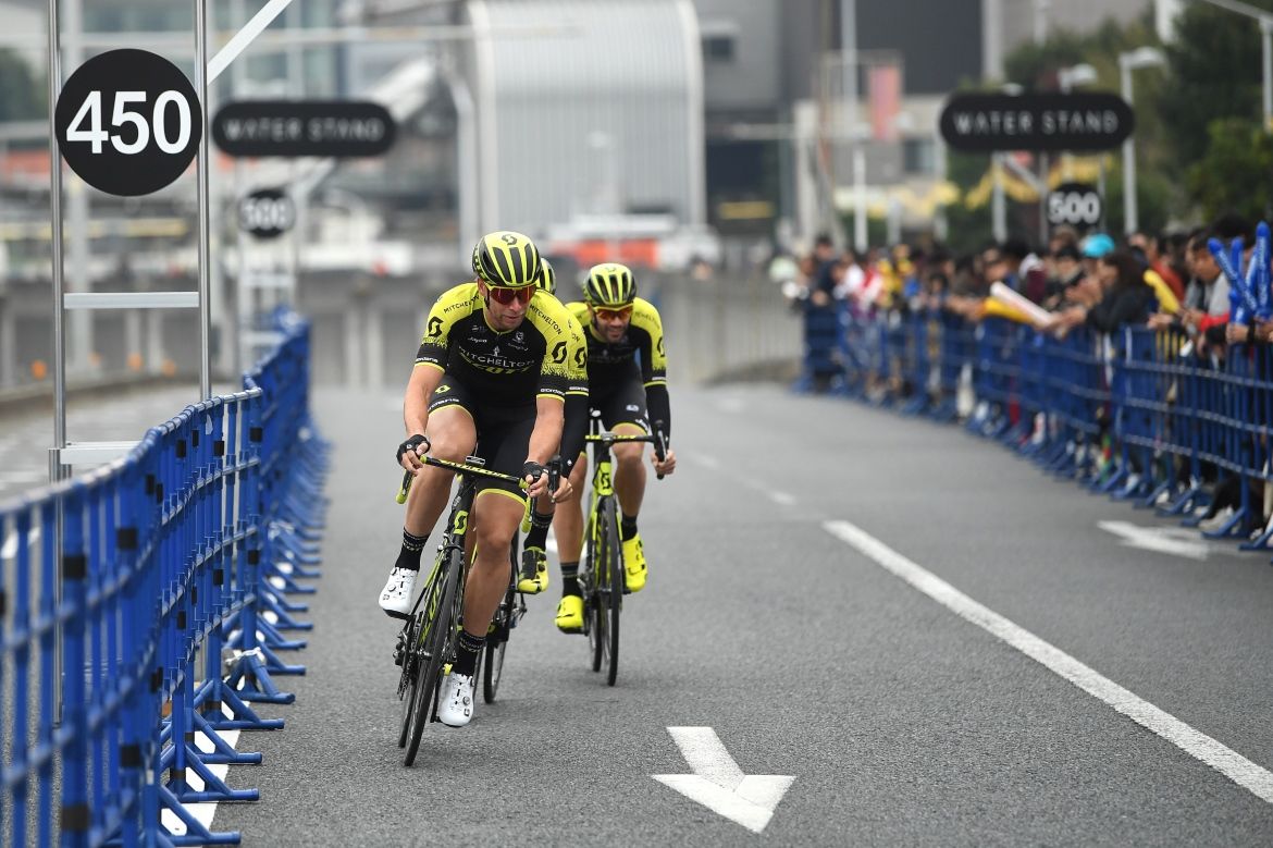 Roger Kluge leads the Mitchelton-Scott team