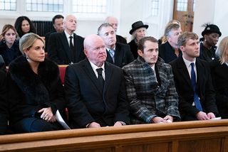 EastEnders The Mitchells at Aunt Sal's funeral
