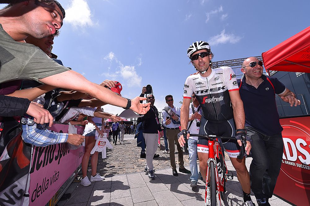 Fabian Cancellara (Trek-Segafredo) at the start of stage 4