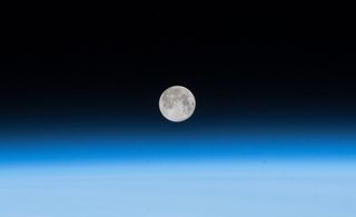 The full moon of may 2018 rises on May 29. Here, a view the full moon of April, 30, 2018 as seen by an astronaut on the International Space Station.