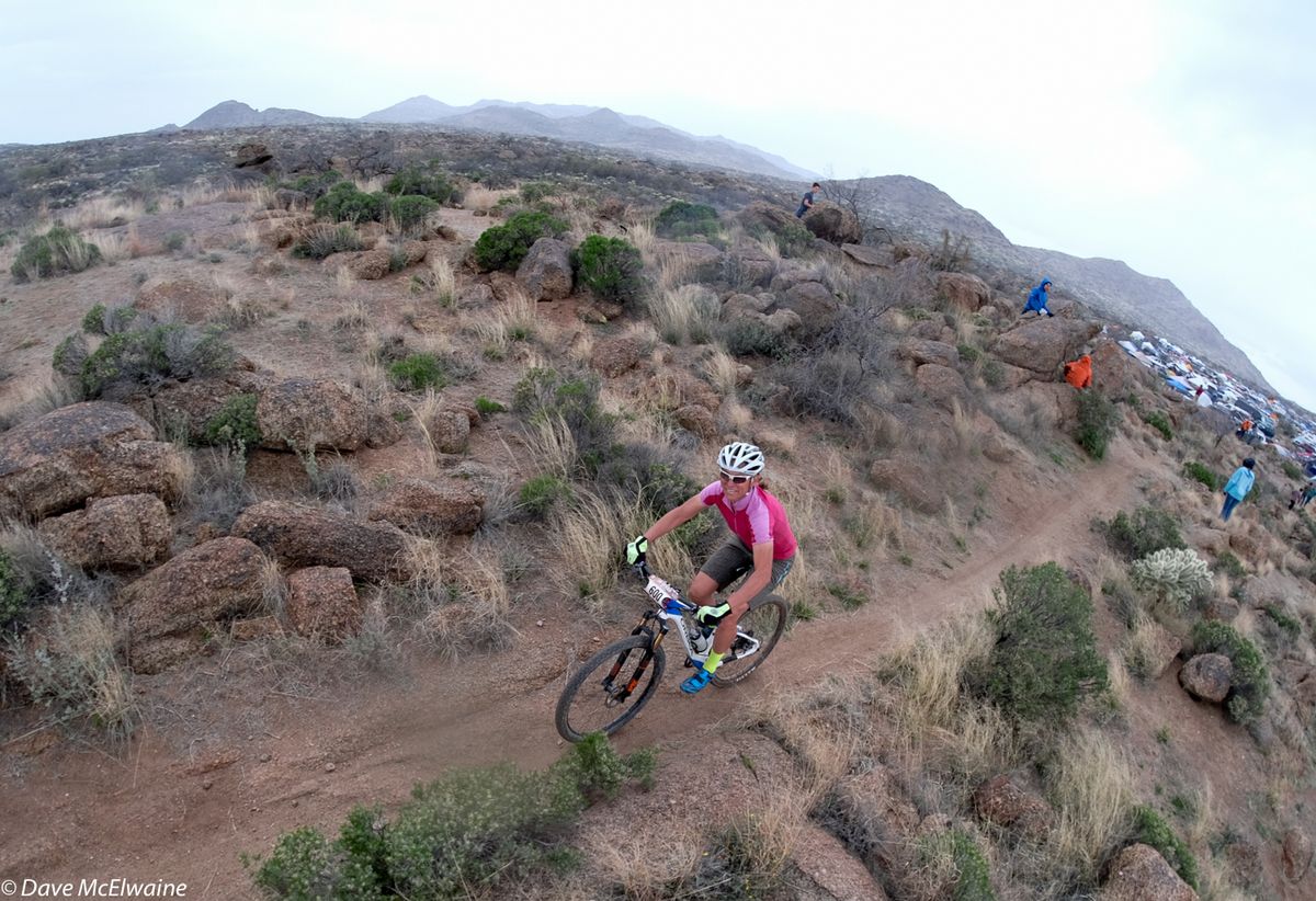 Shonny Vanlandingham finishes a lap on the Willow Springs Ranch