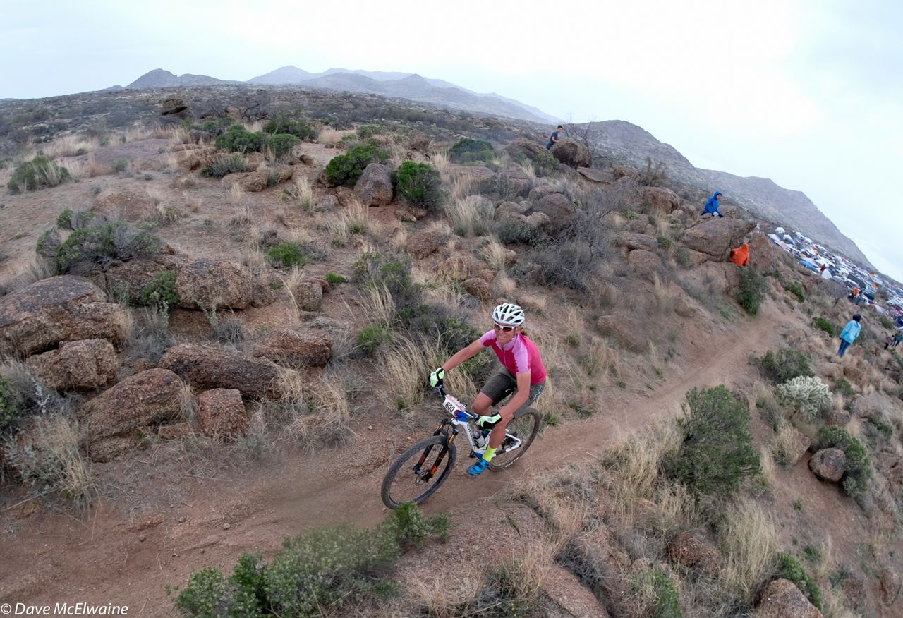 Shonny Vanlandingham finishes a lap on the Willow Springs Ranch