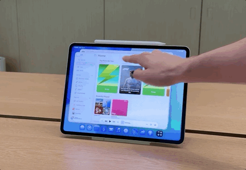 iPadOS 26 Flick Gesture